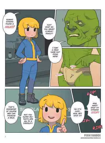 [Possummachine] Vaultgirl and milk