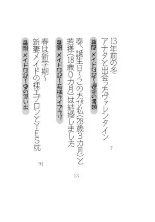 年上メイドの新婚日記