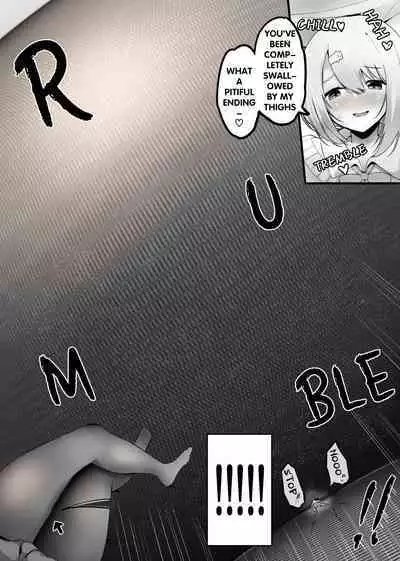 Trapped in her thigh-high tights