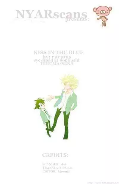 Kiss in the blue