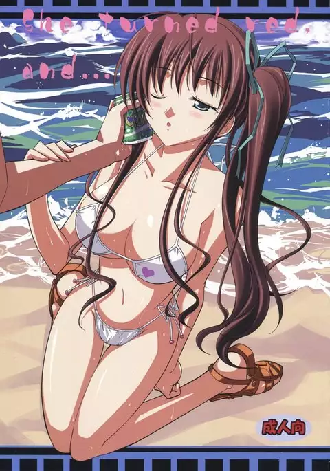 She turned red, and...