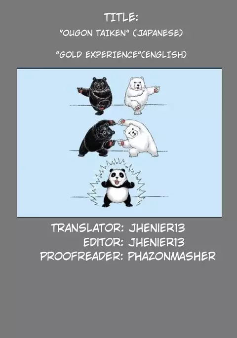 Ougon Taiken! - Gold Experience