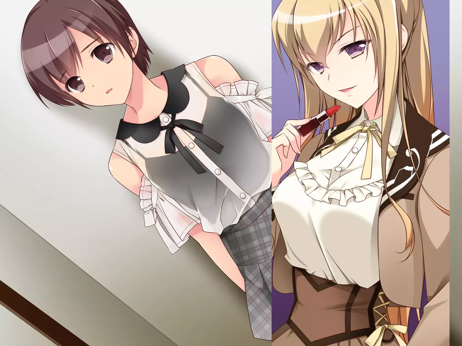 Josou de toire de futanari senpai to !