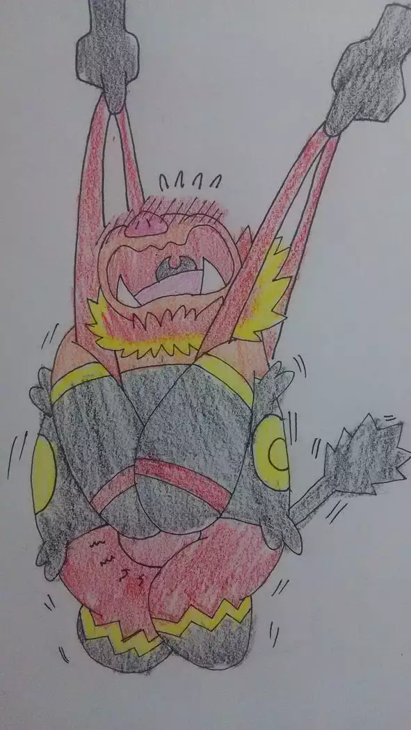 エンブオー、急所に当たる!!